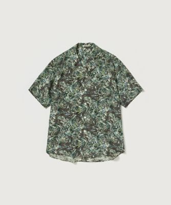 カジュアルシャツ PRINTED AIRY SILK HALFー