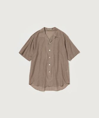 シャツ AIRY LIGHT COTTON CHECK HALF