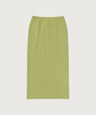 ＜AURALEE (Women)＞ＤＯＵＢＬＥ　ＦＡＣＥＤ　ＳＩＬＫ　ＣＯＴＴＯＮ　ＫＮＩＴ　ＳＫＩＲＴ　Ａ２６ＳＳ０２ＷＦ