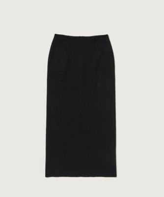 DOUBLE FACED SILK COTTON KNIT SKIRT