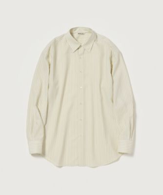 AURALEE (Women)/オーラリー ＳＵＰＥＲ　ＦＩＮＥ　ＷＯＯＬ　ＳＴＲＩＰＥ　ＳＨＩＲＴ　Ａ２６ＳＳ０２ＷＷ