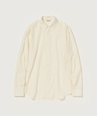 ＜AURALEE (Women)＞ＳＵＰＥＲ　ＦＩＮＥ　ＣＯＴＴＯＮ　ＬＡＷＮ　ＳＨＩＲＴ　Ａ２６ＳＳ０３ＣＬ