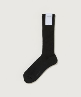 Auralee AURALEE (Women)/オーラリー *COTTON LOW GAUGE SOCKS A26AS03SXーW BLACK 靴下【三越伊勢丹/公式】