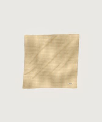 AIRY LIGHT COTTON CHECK SCARF