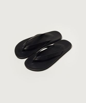 AURALLE レザートングサンダル26cm 紳士サンダル SOFT LEATHER FLIPーFLOPS