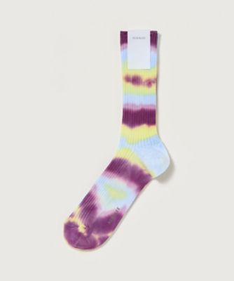 ＜AURALEE (Women)＞＊ＧＩＺＡ　ＨＩＧＨ　ＧＡＵＧＥ　ＴＩＥーＤＹＥ　ＳＯＣＫＳ　Ａ２６ＳＳ０５ＳＸーＷ