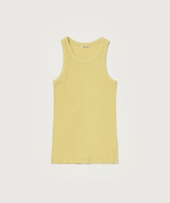 オーラリー　ソフトリブタンクトップ タンクトップ ＊ORGANIC SOFT RIB TANK