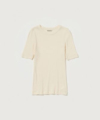 ＜AURALEE (Women)＞＊ＯＲＧＡＮＩＣ　ＳＯＦＴ　ＲＩＢ　ＴＥＥ　Ａ２６ＳＴ０４ＯＴ