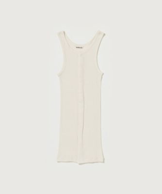 AURALEE オーラリーORGANIC SOFT RIB TANK TOP 1 AURALEE】 ORGANIC SOFT RIB TANK TOP / COTTON SILK STRETCH DOUBLE